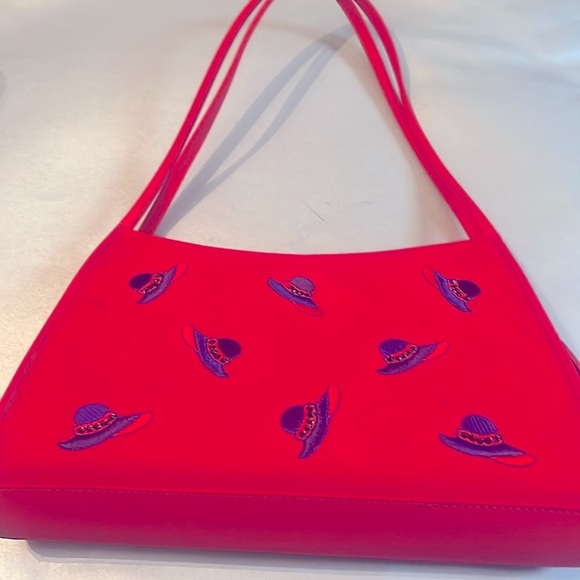 Sandol living fashion Red purse "Red Hat Ladies" Shoulder Bag - Picture 5 of 7